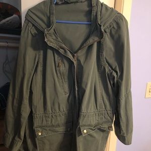 Plus Size Hooded Jacket